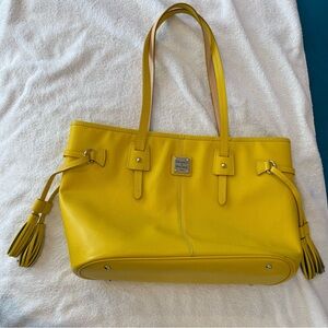 Dooney & Bourke Yellow Tote Bag